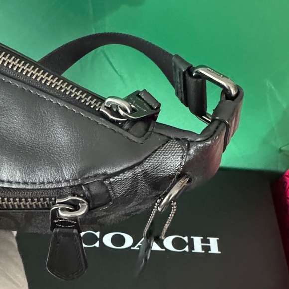 😎 Warren Mini Belt Bag ⚡️Coach Gray and Black Men's Belt Bag😎 - Picture 12 of 12